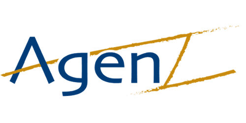 Logo Agenz bleu et jaune